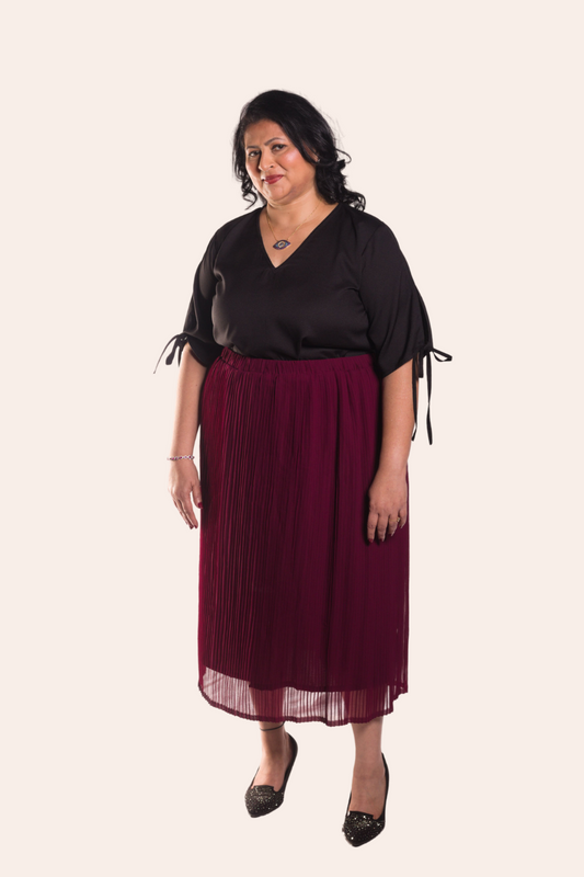 Come As You Are Skirt in Burgundy