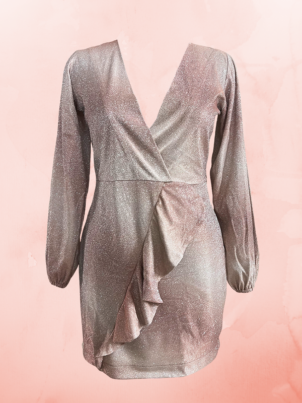Star of the Night Dress in Rose Gold